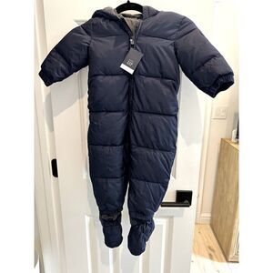GAP Baby Snow Suit Fleece Lined Navy - NWT